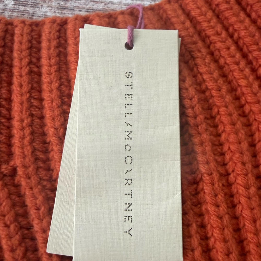 Stella McCartney Vibrant Orange Knit Dress mini - Picture 4 of 5